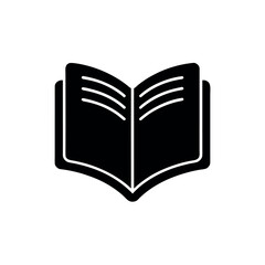 Open Diary or Journal Logo Icon Vector Illustration