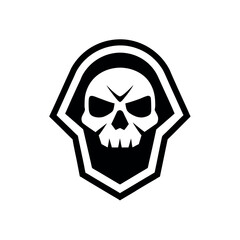 Skull Icon for Hardcore Gamer Vector Illustration
