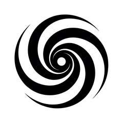 Naklejka premium Spiral Swirl Symbol Logo Icon Vector Illustration
