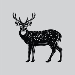 Detailed Spotted Deer Graphic