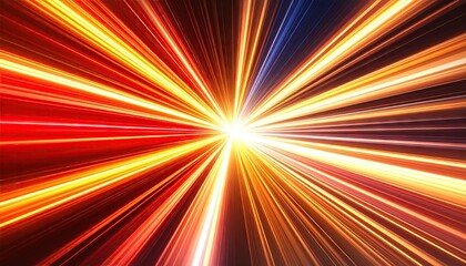 Obraz premium Abstract radial burst of vibrant light (1)