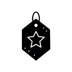 Wishlist Star Tag Icon Vector Illustration