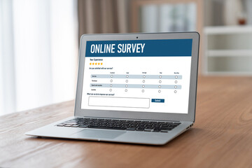Online survey form for modish digital information collection on the internet network