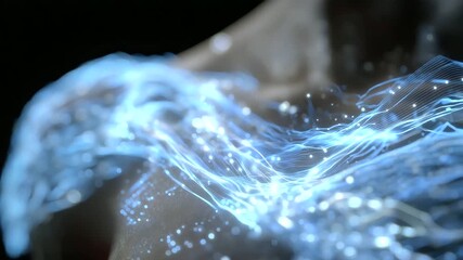 Hydration Cycle Illustrated on Anatomical Figure with Digital UI - Powered by Adobe