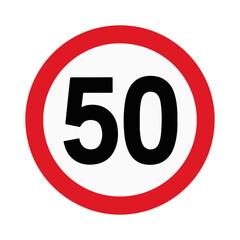 driving speed limit 50 sign printable traffic   © graphixecho