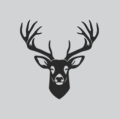 Naklejka premium Rustic Deer Illustration for Logo
