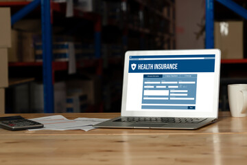 Health insurance web site modish registration system for easy form filling