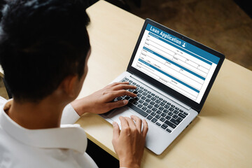 Online loan application form for modish digital information collection on the internet network