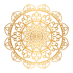 gold gradient mandala Components of a carpet pattern used to decorate book covers