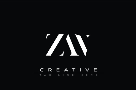 ZAN abstract letter logo design. This logo is designed by three abstract letters.
