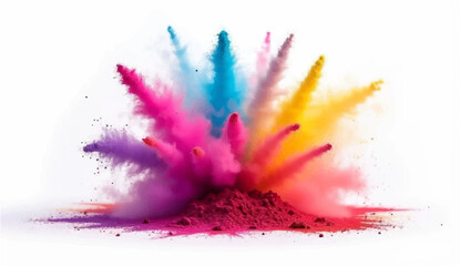 Colorful watercolor background with artistic ink splashes and textured paint stains