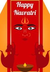 Obraz premium Happy Navratri