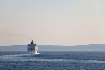 Cruise ship on the Adriatic sea.