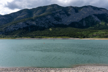 lake and mountains