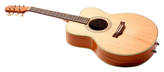 Obraz premium PNG Acoustic guitar fretboard string music.