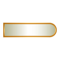 Obraz premium Creative Luxury Golden Border white Arabic Islamic Banner Title Frame Text Box