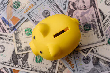 USA money, cash paper dollars, american business and financial transactions. Cash dollars
