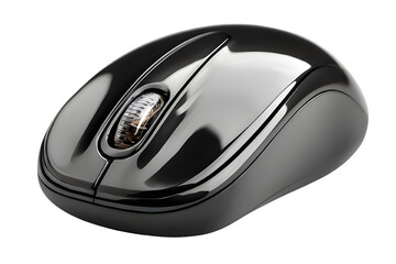 Computer mouse device on transparent background