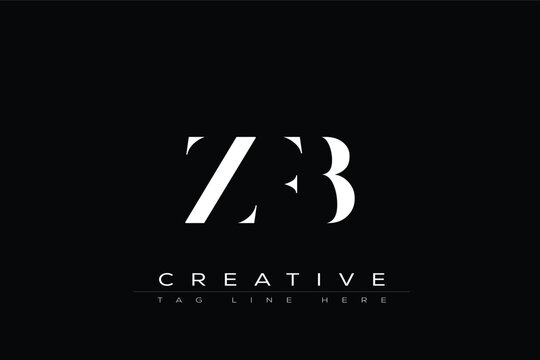 ZFB abstract letter logo design. This logo is designed by three abstract letters.