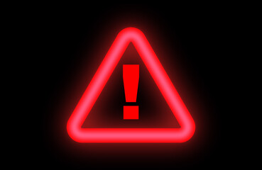 Warning sign symbol exclamation triangle vector