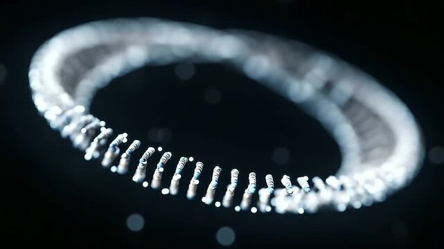 Rotating DNA Interface with Responsive Rings and Genetic Markers