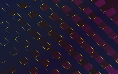 Seamless pattern with twisted lines, vector linear tiling background