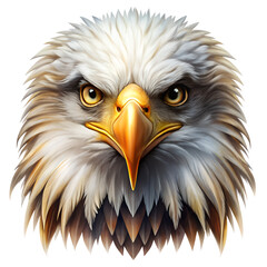 Obraz premium Eagle head isolated on transparent background