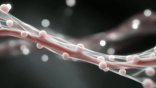Smart biomaterial layers flexing and recovering in biomechanical loop elasticity