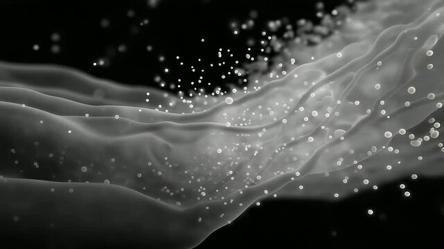 Stretching Biofilm Layers Revealing Inner Nano-Structure Under Control