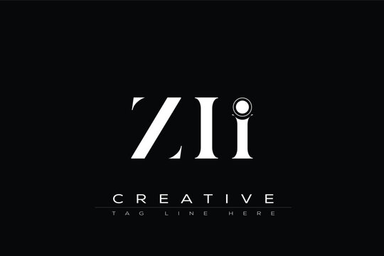 ZII abstract letter logo design. This logo is designed by three abstract letters.