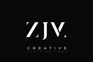 ZJM abstract letter logo design. This logo is designed by three abstract letters.