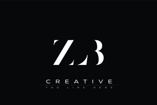 ZLB abstract letter logo design. This logo is designed by three abstract letters.