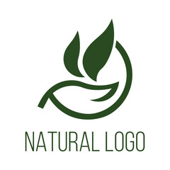Minimal Natural Leaf Logo – Organic and Eco Branding Symbol