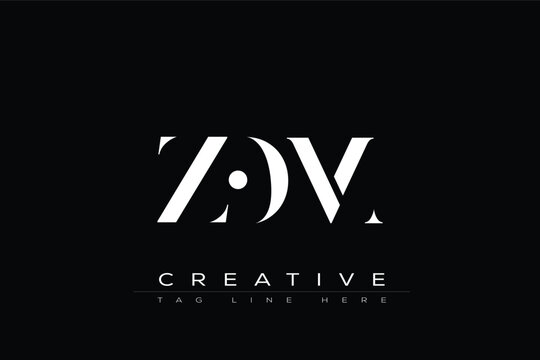ZOM abstract letter logo design. This logo is designed by three abstract letters.