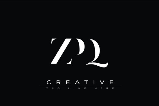 ZPQ abstract letter logo design. This logo is designed by three abstract letters.