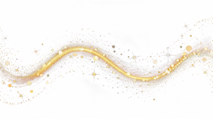 Abstract Golden Glitter Wave