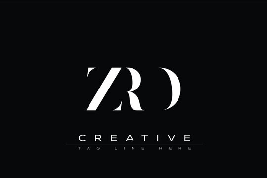 ZRD abstract letter logo design. This logo is designed by three abstract letters.