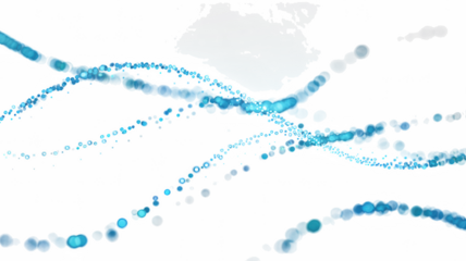 Abstract Icy Blue Waves