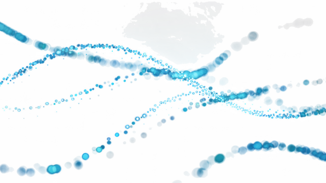 Abstract Icy Blue Waves