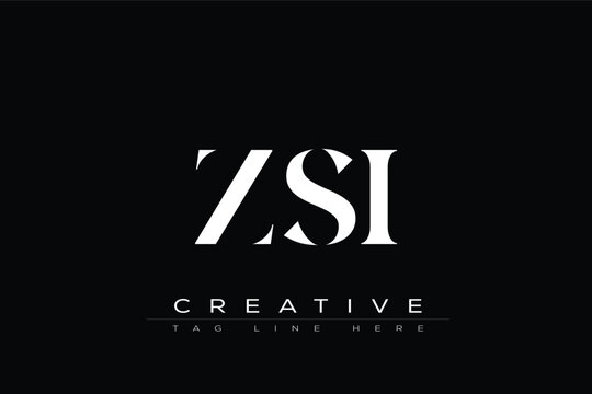 ZSI abstract letter logo design. This logo is designed by three abstract letters.