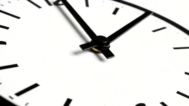 Close-up of a wall clock face