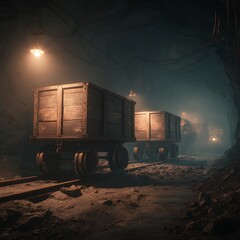 Golden Wheat Field with Trees Under a Blue Sky