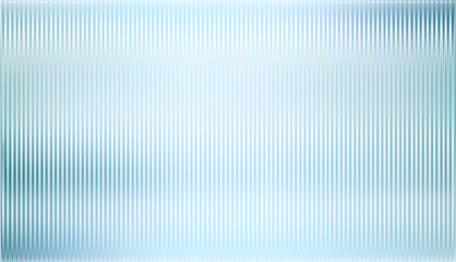 Vector ribbed glass texture background. Blue white grey ribbed glass. Natural color. Mesh gradient. acrylic ribbed bath surface. Reeded glass background semitransparent overlay. Bath wall window