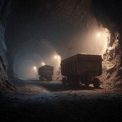Golden Wheat Field with Trees Under a Blue Sky