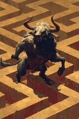 Golden Wheat Field with Trees Under a Blue Sky