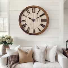 clock on the couch