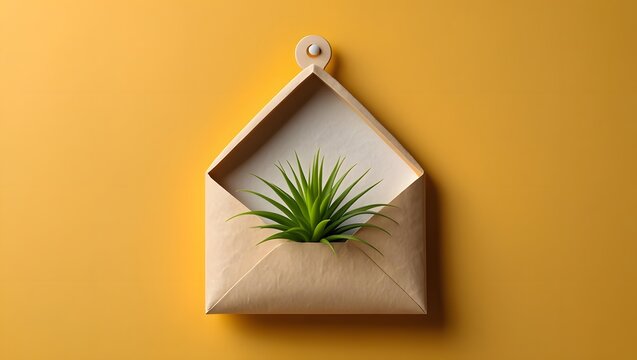 Envelope planter ideas creative diy home decor plant holder indoor gardening design tips