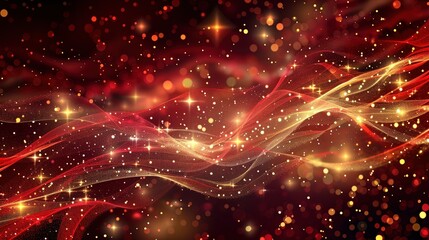 Classic Christmas concert visual with stage lighting and holiday decorations