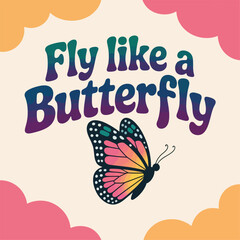Happy birthday card with butterfly.