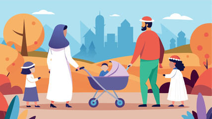 Fototapeta premium Modern Deals, Timeless Cheer: The Happy Fusion of Gulf Business